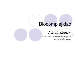 biocomplejidad