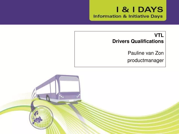 vtl drivers qualifications pauline van zon productmanager
