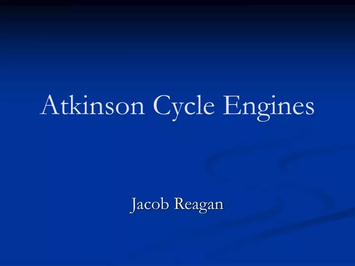 atkinson cycle engines
