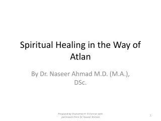 Spiritual Healing in the Way of Atlan