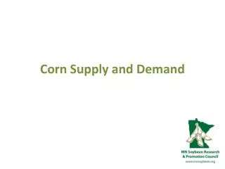 Corn Supply and Demand