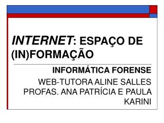 internet espa o de in forma o