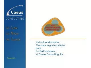 Kick-off workshop for The data migration starter pack for SAP solutions