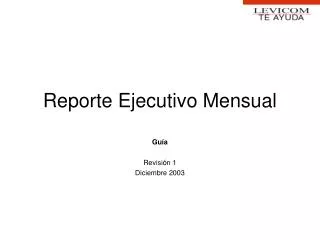 reporte ejecutivo mensual