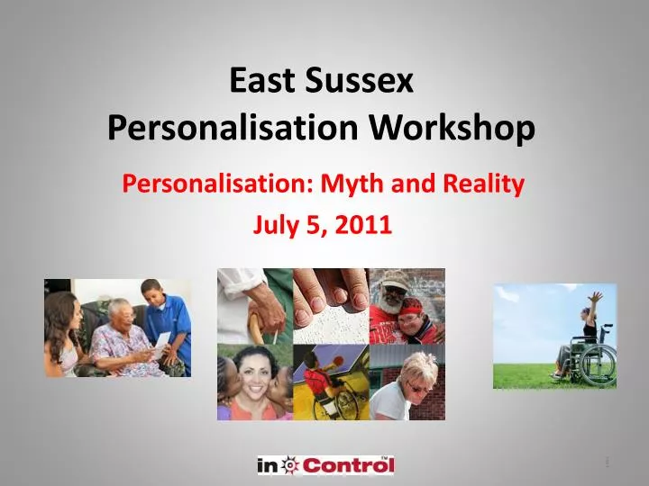 east sussex personalisation workshop