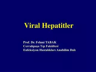 viral hepatitler