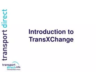 Introduction to TransXChange