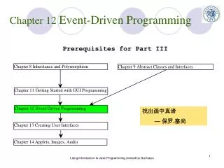 Chapter 12 Event-Driven Programming
