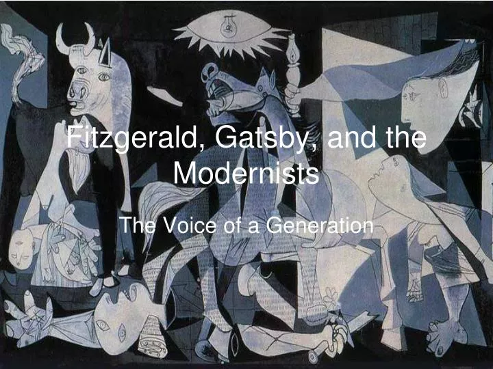 fitzgerald gatsby and the modernists
