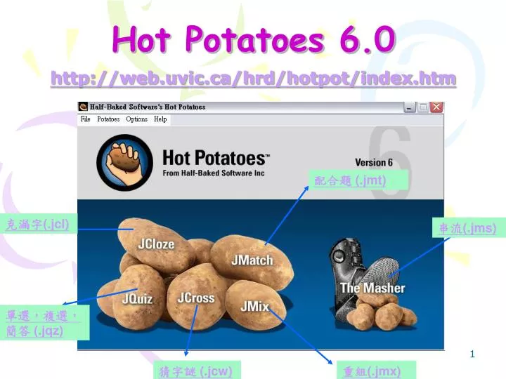 hot potatoes 6 0 http web uvic ca hrd hotpot index htm