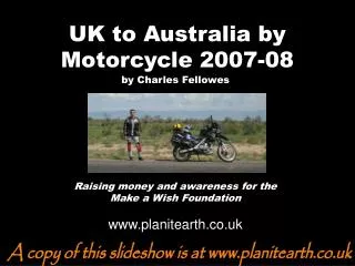 UK to Australia by Motorcycle 2007-08