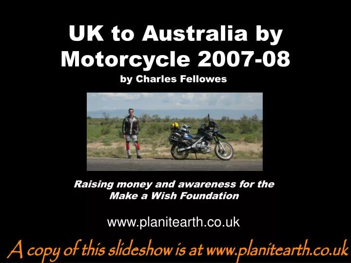uk to australia by motorcycle 2007 08