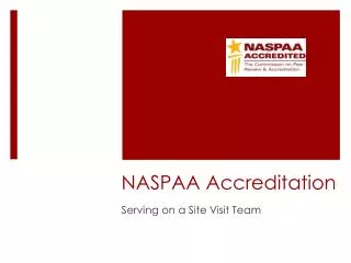 NASPAA Accreditation