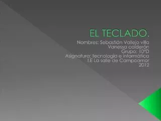 el teclado