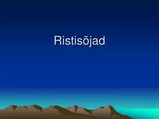 ristis jad