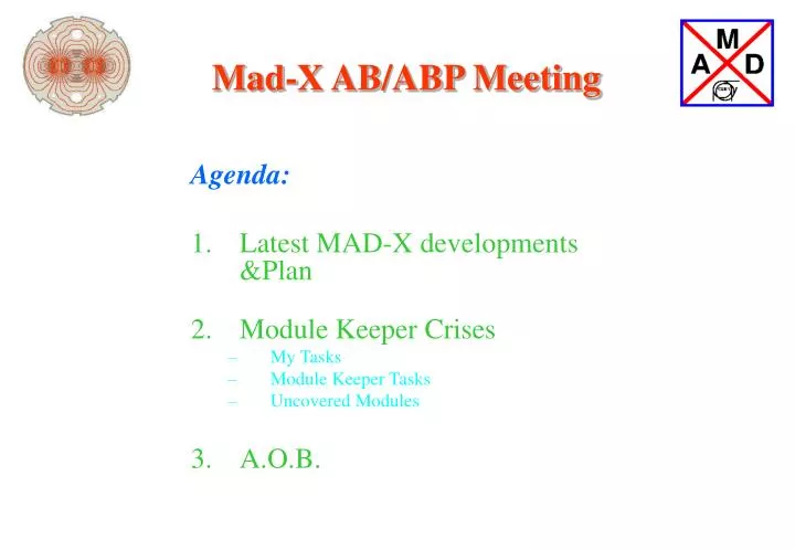 mad x ab abp meeting