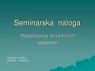 seminarska naloga