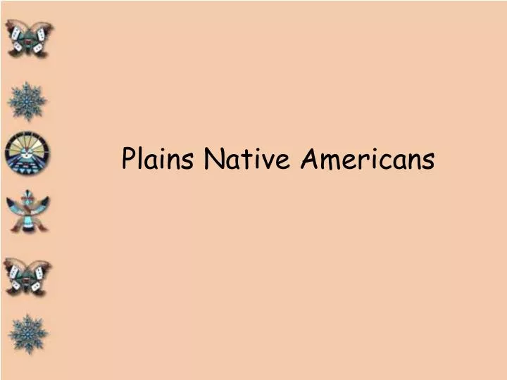 plains native americans