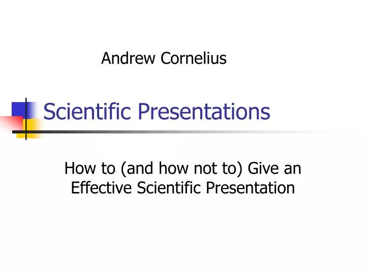 scientific presentations