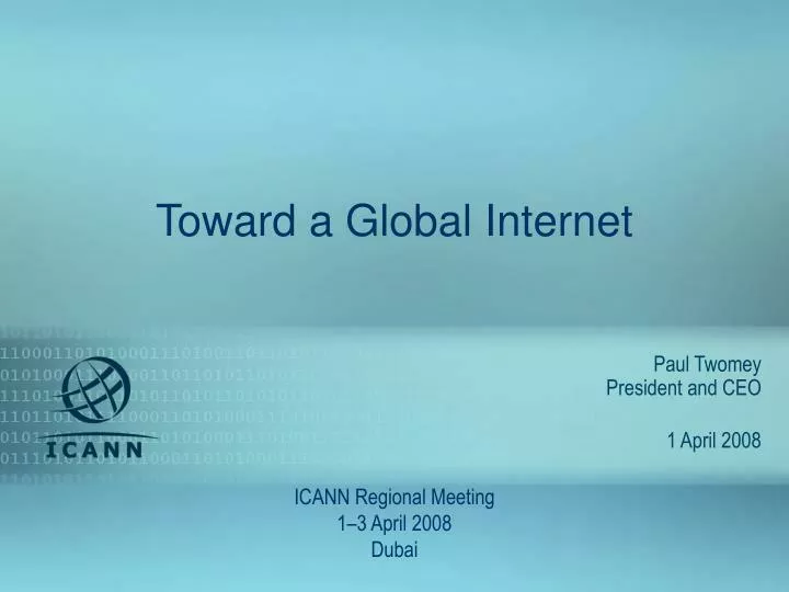 toward a global internet