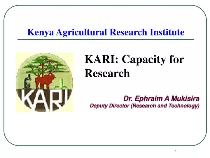 kenya agricultural research institute