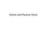 Active and Passive Voice - slide 1