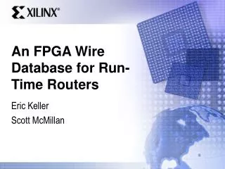 An FPGA Wire Database for Run-Time Routers