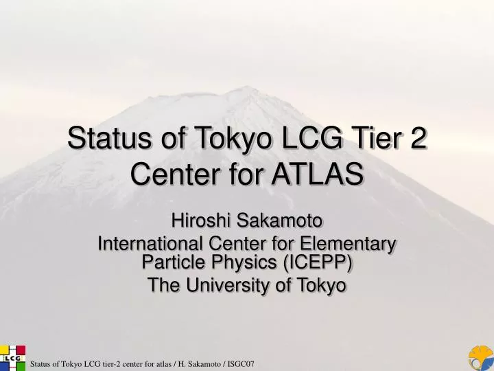 status of tokyo lcg tier 2 center for atlas