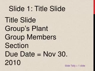 Slide 1: Title Slide