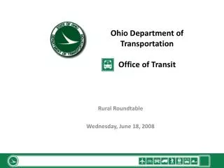 Ohio Department of Transportation Office of Transit