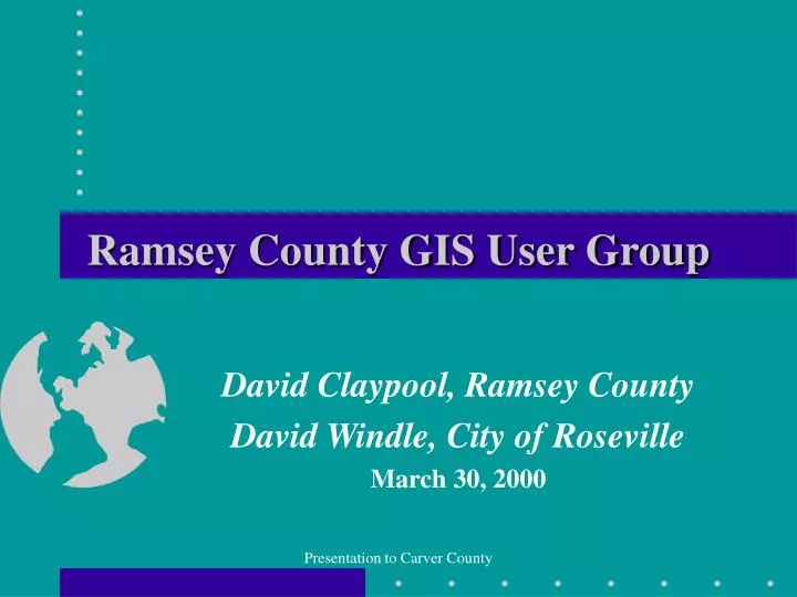 ramsey county gis user group