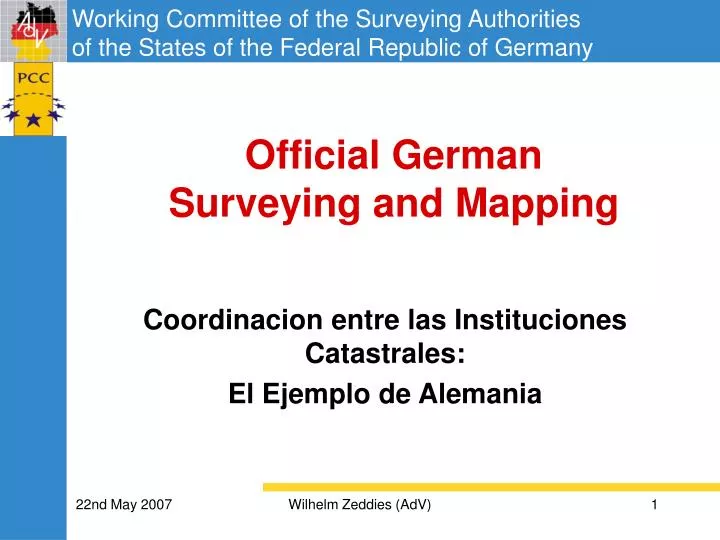 official german surveying and mapping
