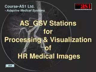 AS_GSV Stations for Processing &amp; Visualization of HR Medical Images