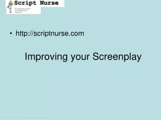 Improving your Screenplay