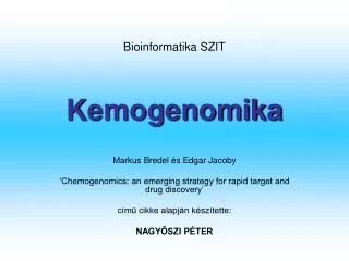 kemogenomika