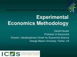 Experimental Economics Methodology