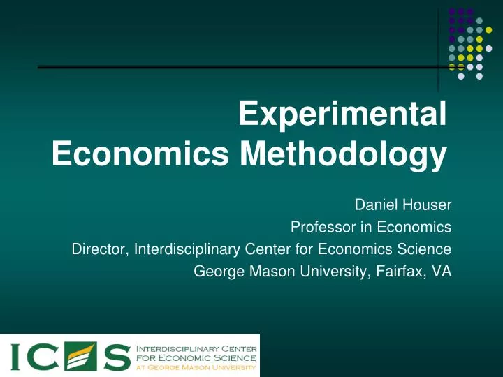 experimental economics methodology