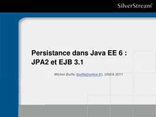 persistance dans java ee 6 jpa2 et ejb 3 1