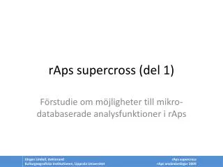 raps supercross del 1