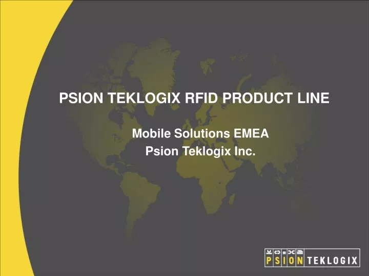 psion teklogix rfid product line