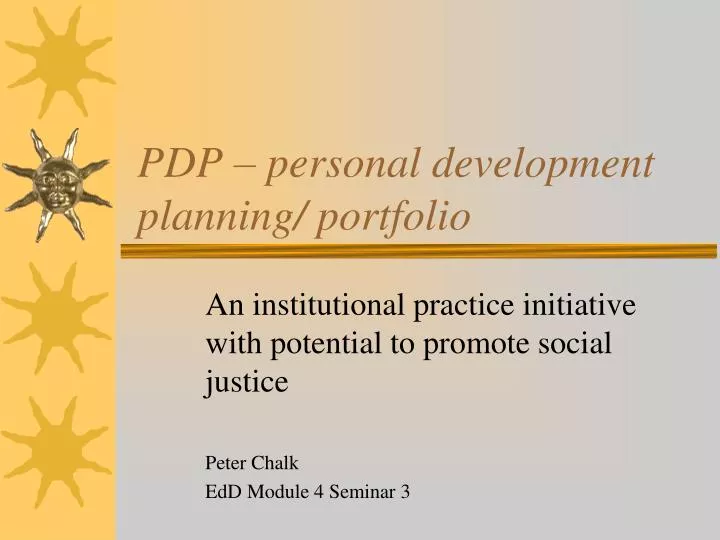 pdp personal development planning portfolio