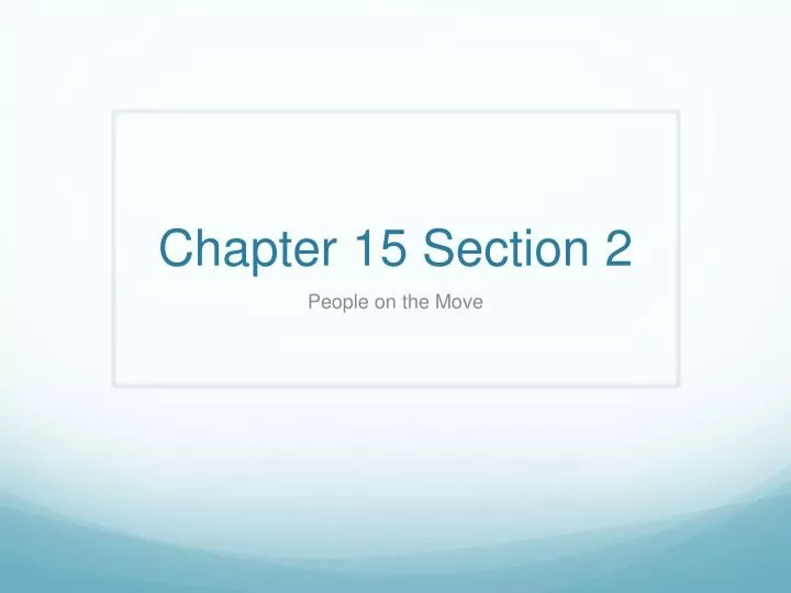 chapter 15 section 2