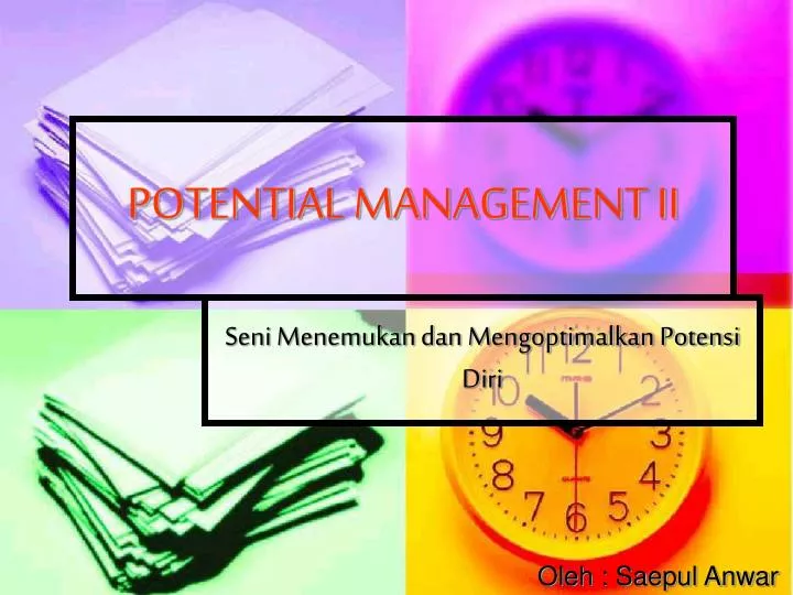 potential management ii