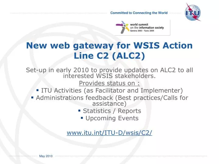 new web gateway for wsis action line c2 alc2