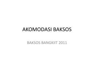 akomodasi baksos