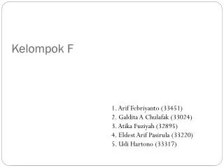 kelompok f