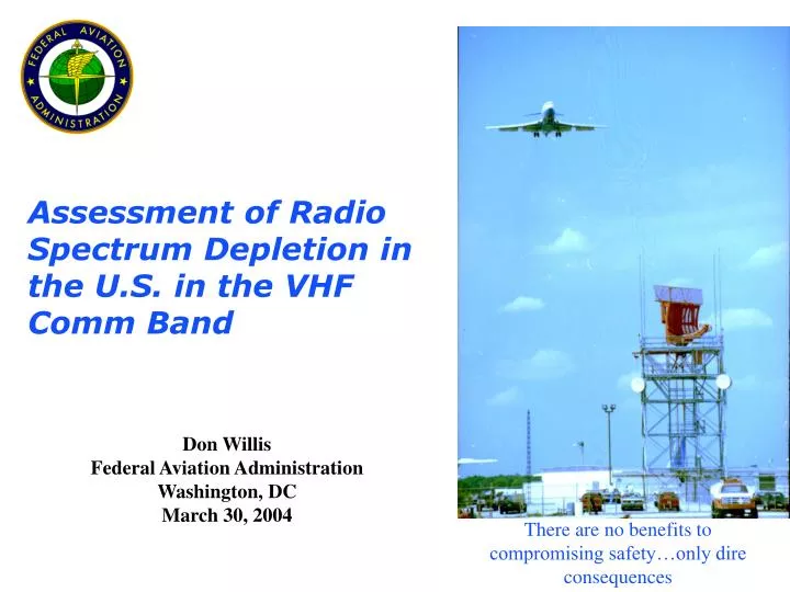 assessment of radio spectrum depletion in the u s in the vhf comm band