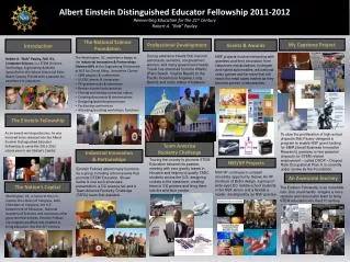 Albert Einstein Distinguished Educator Fellowship 2011-2012