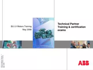 Technical Partner Training &amp; certification exams