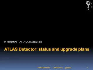 ATLAS Detector : status and upgrade plans
